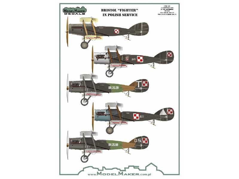1:32 Bristol Fighter F.2b In Polish Service paint mask and decal
