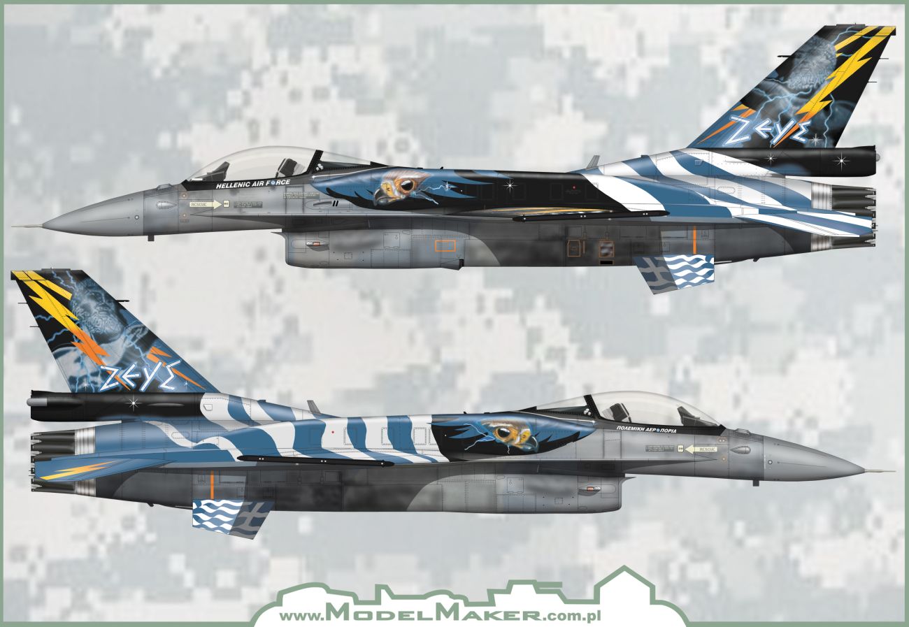 1:32 F-16C ZEUS DEMO TEAM 2015 decal + paint masks