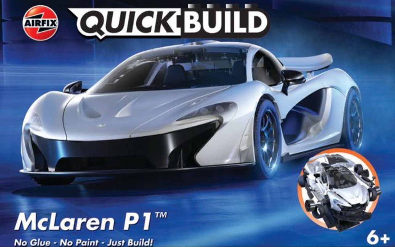 McLaren P1 in White. QUICK BUILD