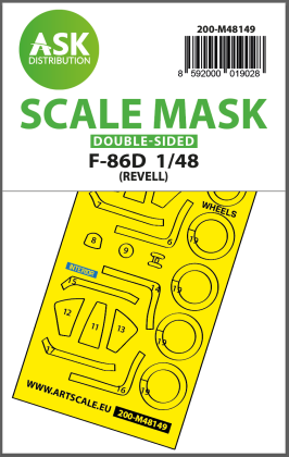 1:48 F-86D double-sided express fit mask for Revell