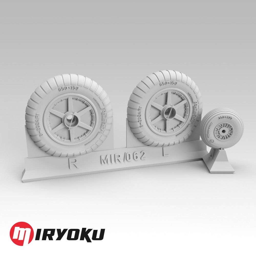 1:48 BF109 E/F/G2 WHEELS - EARLY VERSION 650X150