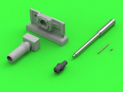 1:72 PzKpfw VI Tiger I - MG-34 gun barrels & 88mm KwK36 L/56 with early muzzle break and standard gun mantlet