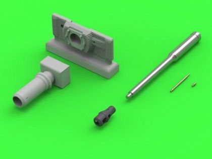 1:72 PzKpfw VI Tiger I - MG-34 gun barrels & 88mm KwK36 L/56 with late muzzle break and final version gun mantlet