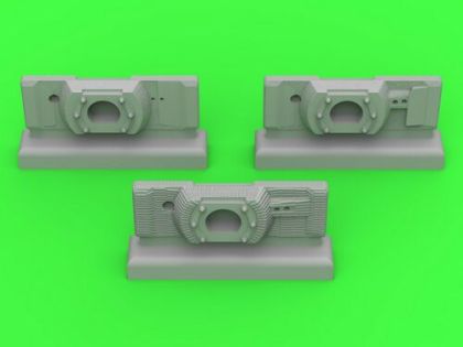 1:72 PzKpfw VI Tiger I - gun mantlets - 3 optional types - to be used with gun barrels from sets GM-72-021 & GM-72-022