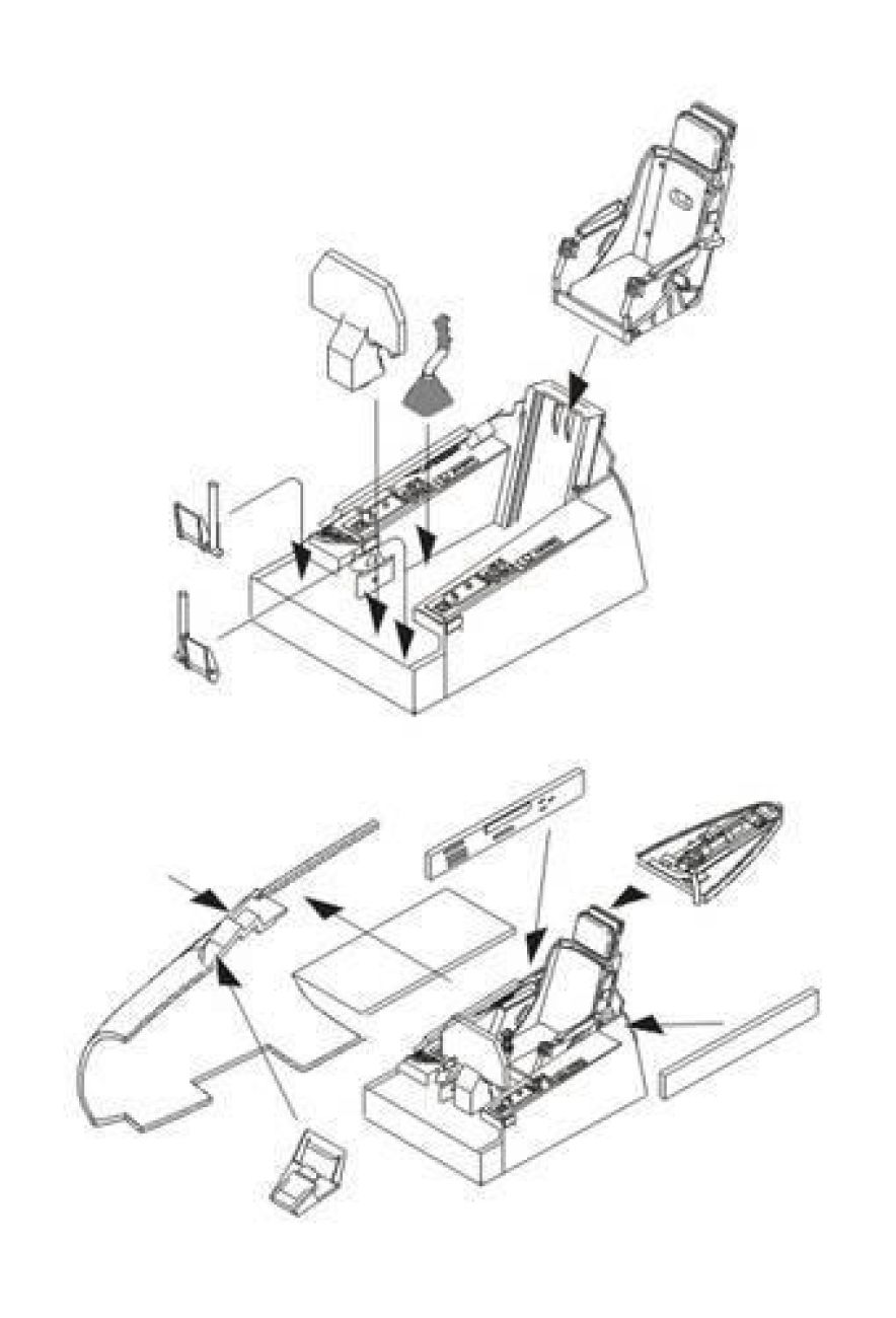 1:72 F-86F Sabre – Interior set for Airfix