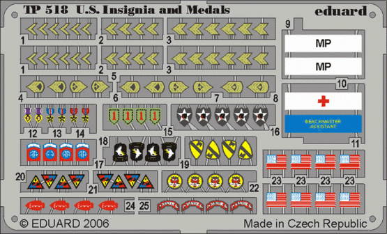 1:35 US Insignia and Medals WWII