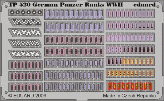 1:35 German Panzer Ranks WWII