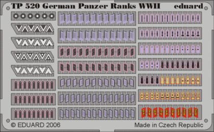 1:35 German Panzer Ranks WWII