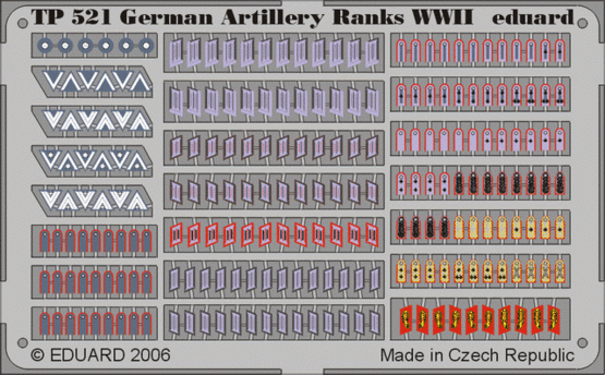 1:35 German Artillery Ranks WWII