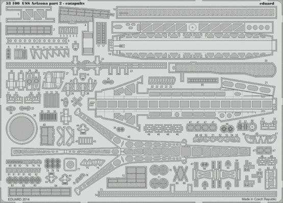 1:200 USS Arizona part 2 - catapults