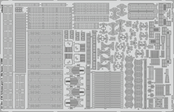 1:200 USS Arizona part 3 - life boats