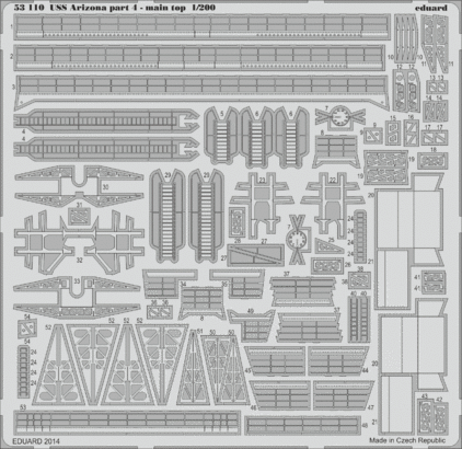 1:200 USS Arizona part 4 - main top