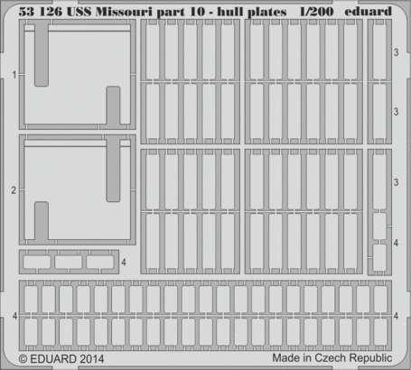 1:200 USS Missouri part 10 - hull plates