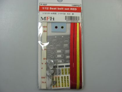 1:12 Seat Belt Set Red
