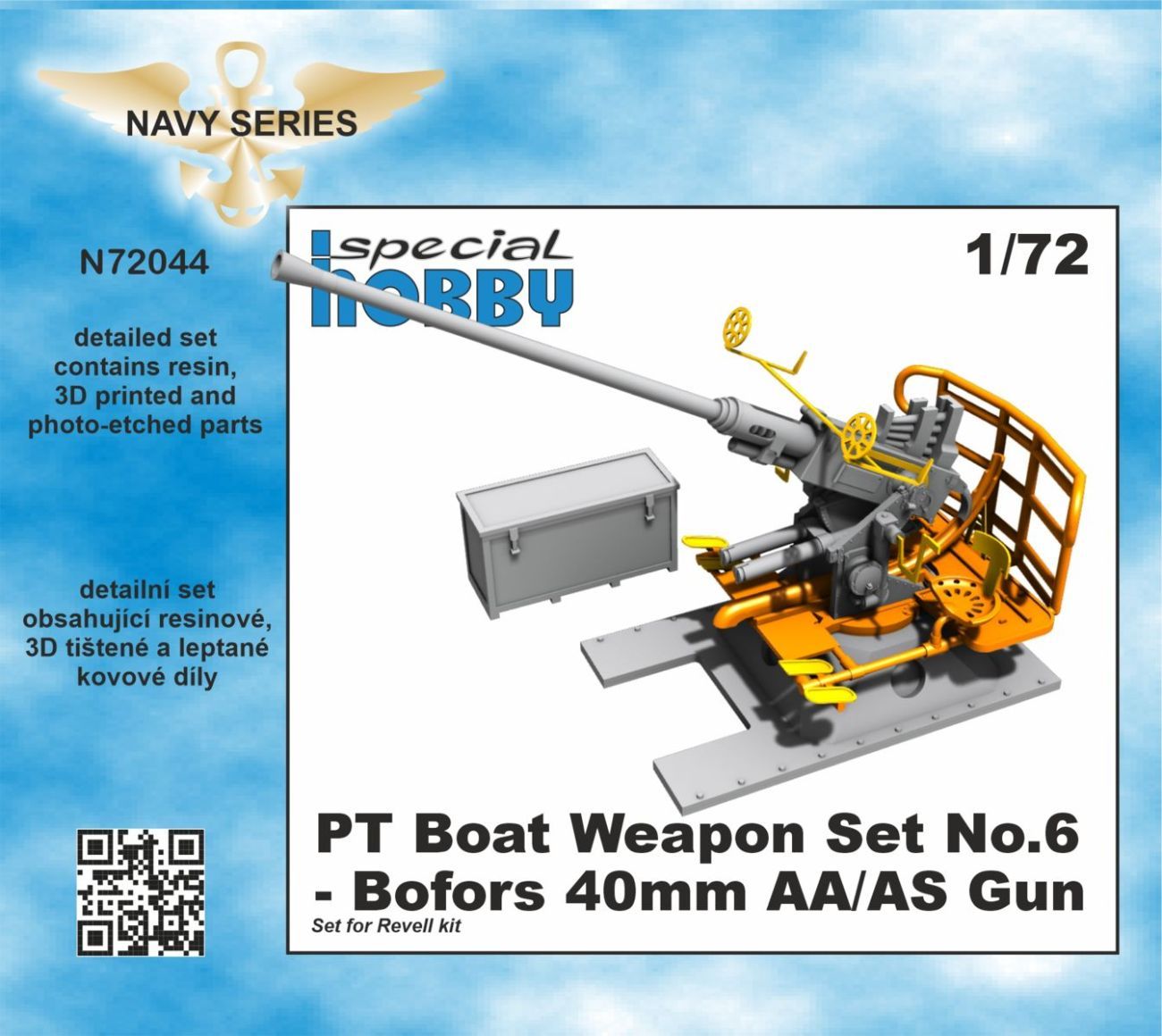 1:72 PT Boat Weapon Set No.6 - Bofors 40mm AA/AS Gun