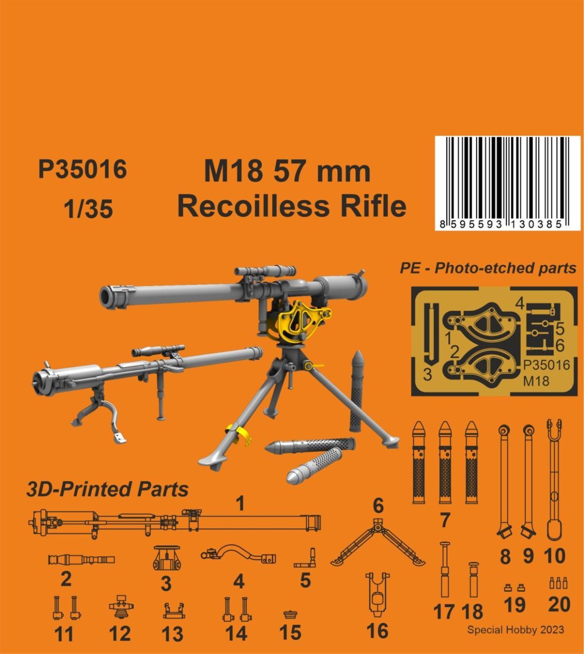 1:35 M18 57 mm Recoilless Rifle