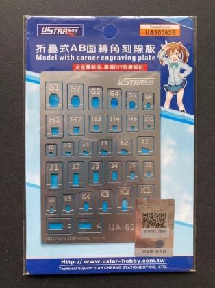 Model whit corner engraving plate