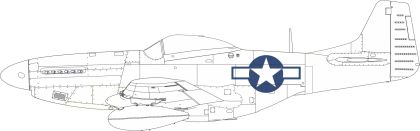 1:48 P-51D Mustang national insignia