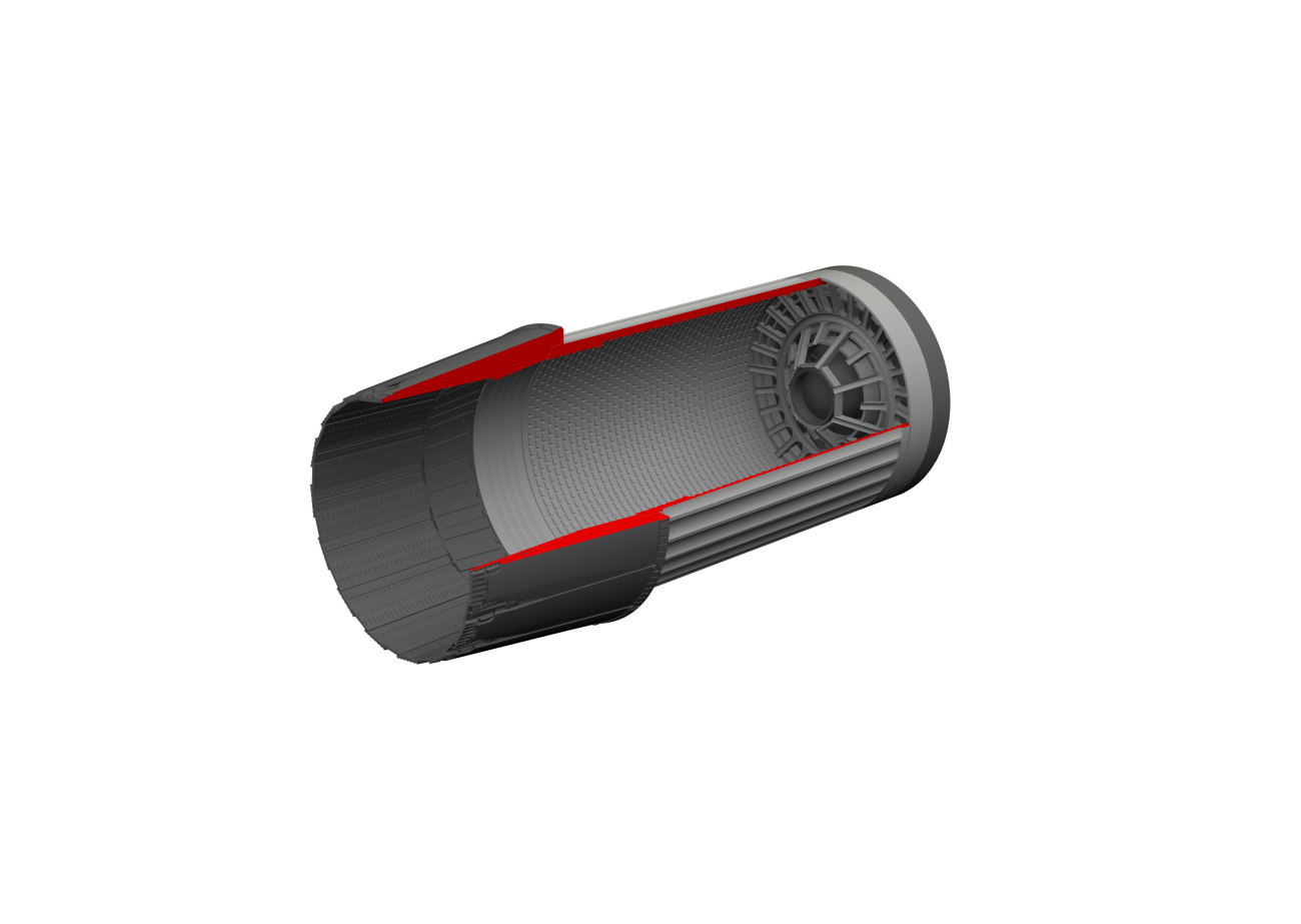 1:32 F-16C exhaust nozzle P&W F100 3D-printed