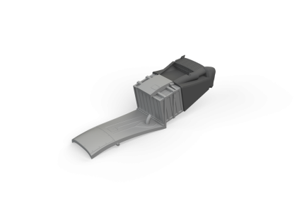 1:48 P-51D Mustang radiator 3D-printed