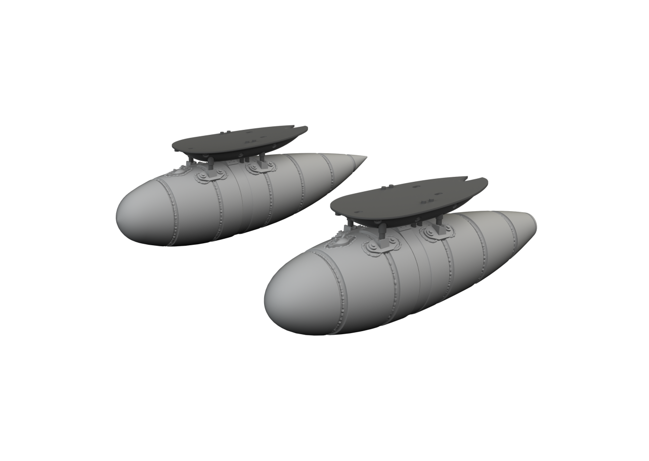 1:72 Bf-109F/G external fuel tanks