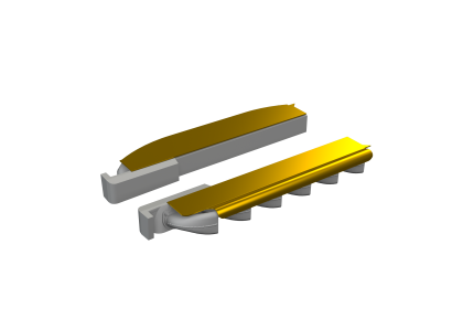 1:72 Bf-109F/G exhaust stacks 3D-printed