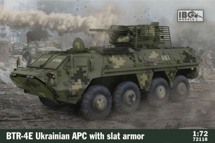 1:72 BTR-4E Ukrainian APC with Slat Armor