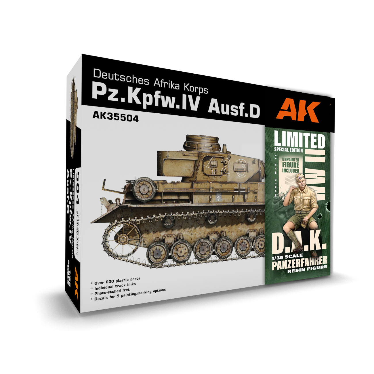 1:35 PZ.KPFW.IV AUSF.D AFRIKA KORPS + DAK PANZERFAHRER