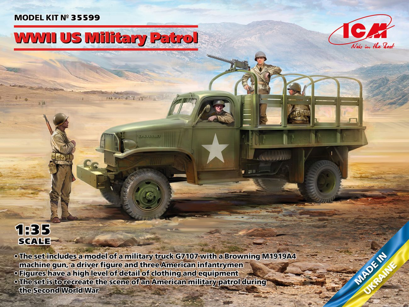 1:35 WWII US Military Patrol