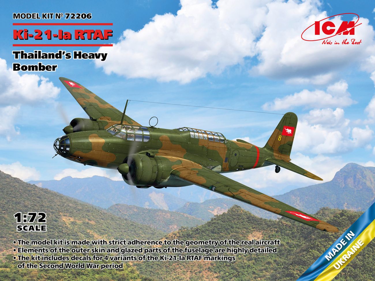 1:72 Ki-21-Ia RTAF