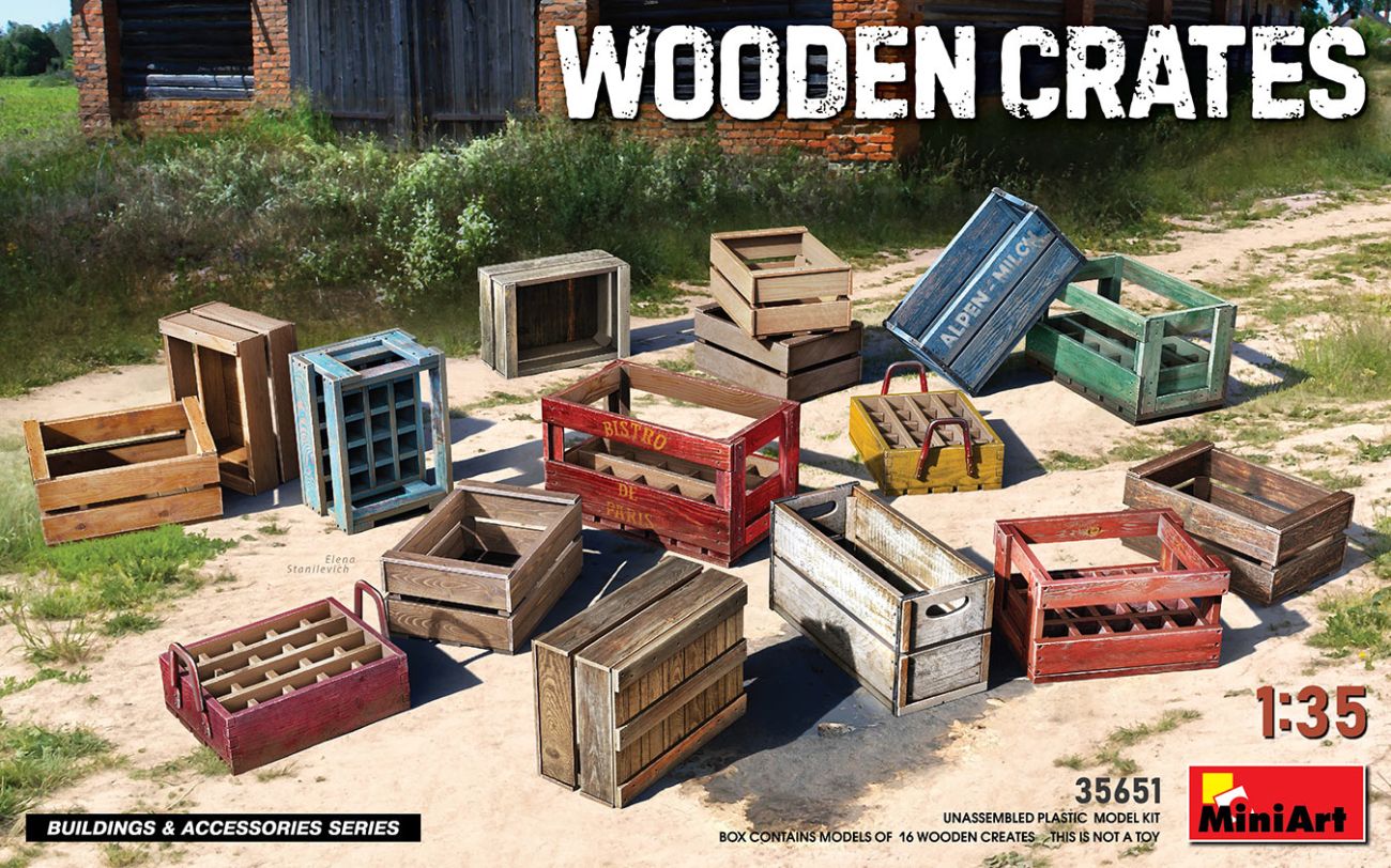 1:35 WOODEN CRATES