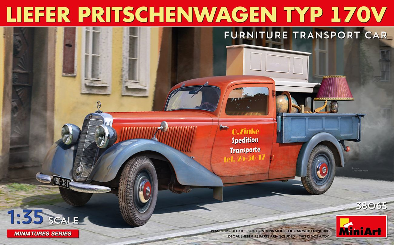 1:35 LIEFER PRITSCHENWAGEN TYP 170V. FURNITURE TRANSPORT CAR