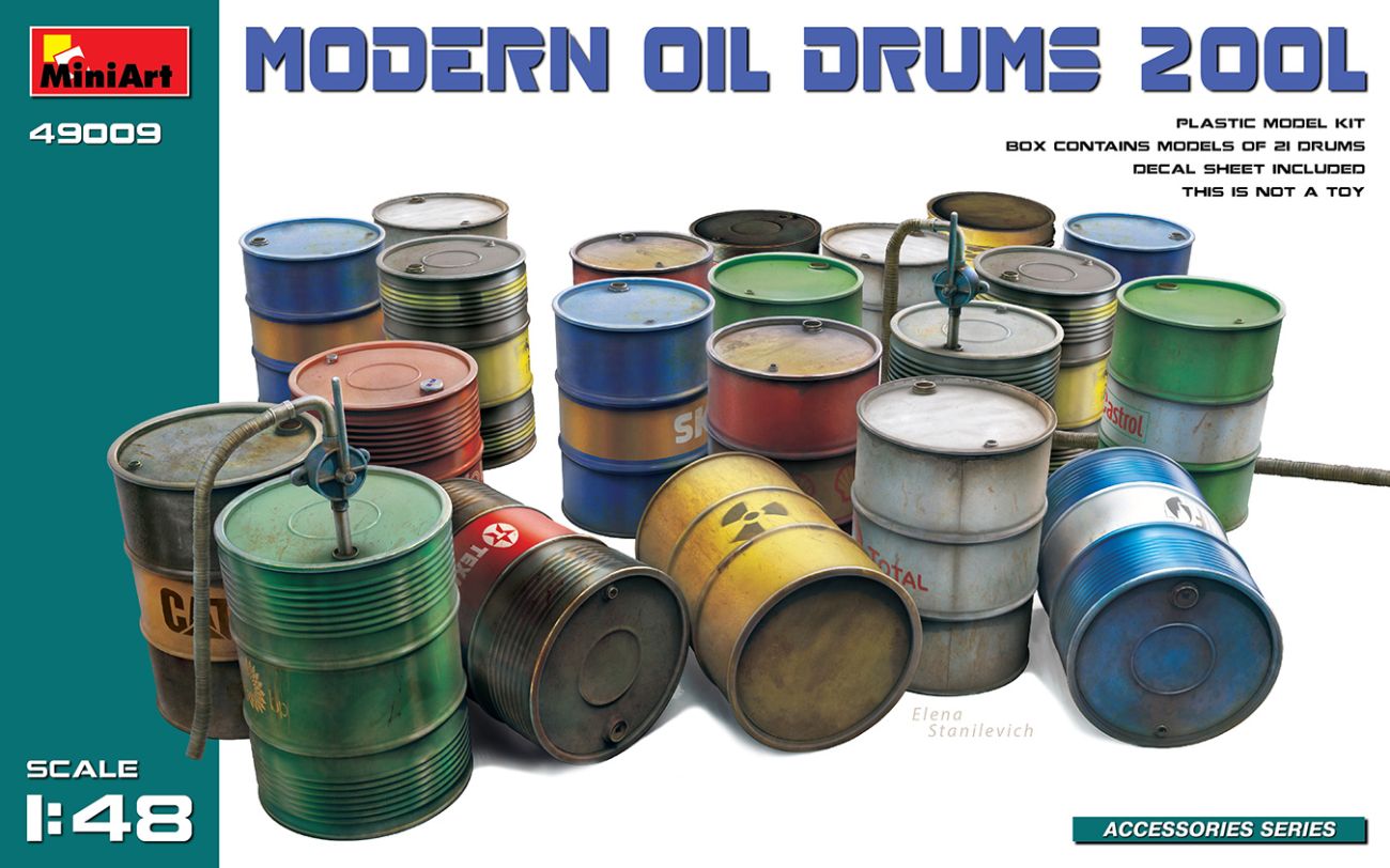 1:48 MODERN OIL DRUMS 200L