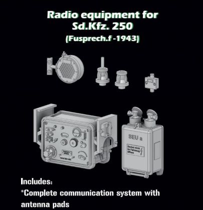 1:35 nRadio equipment for Sd.Kfz. 250 (Fusprech.f-1943)