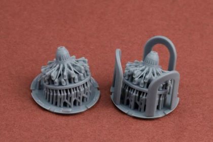 1:72 Piaggio P.XI engine x 2 3D-printed resin