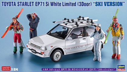 1:24 TOYOTA STARLET EP71 Si White Limited (3Door) “SKI VERSION”