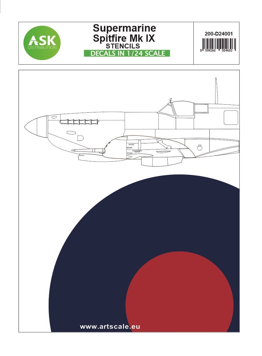 1:24 Spitfire Mk.IX - stencils