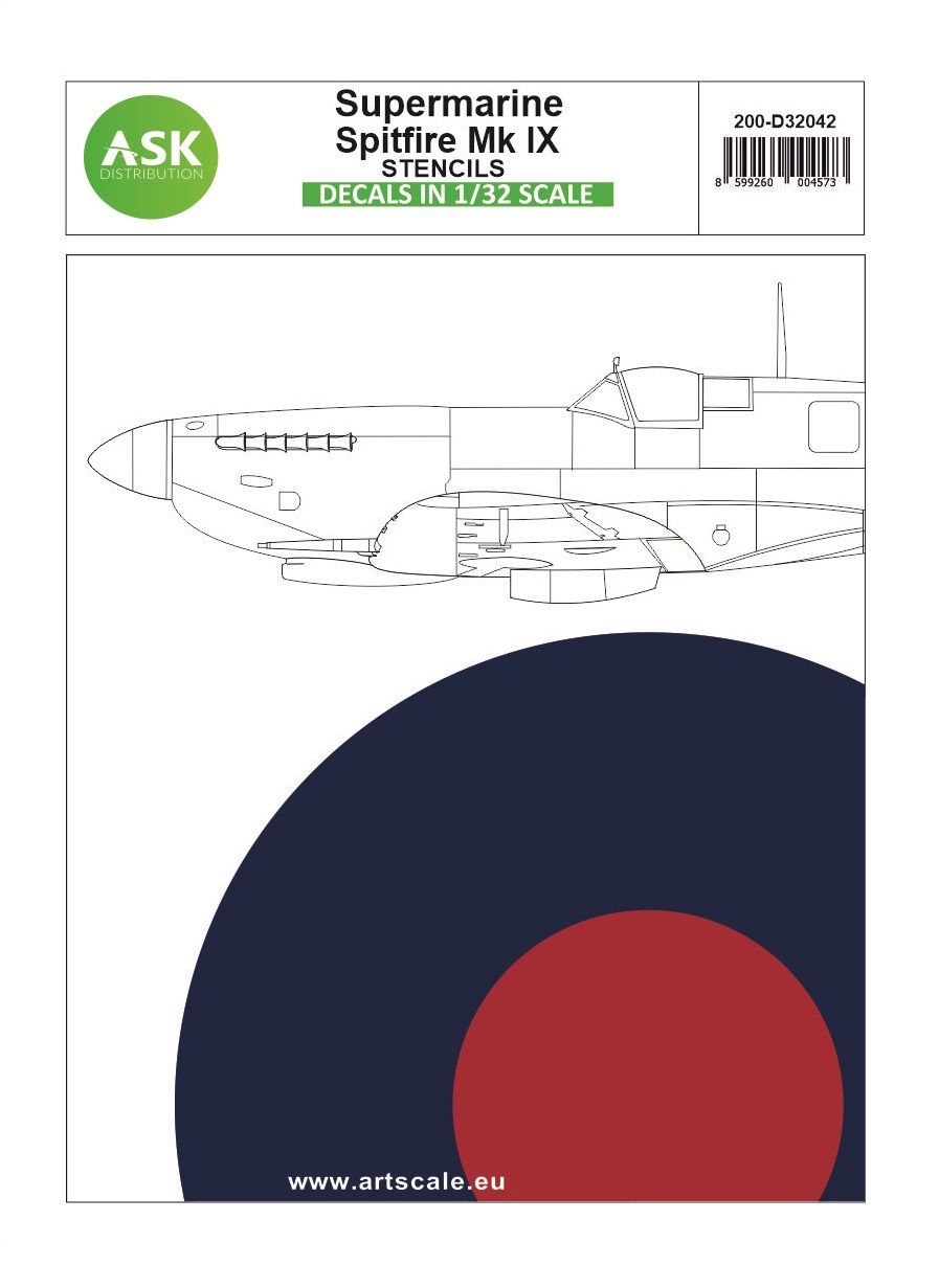 1:32 Spitfire Mk.IX - stencils