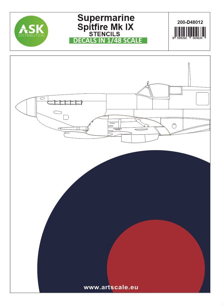 1:48 Spitfire Mk.IX - stencils