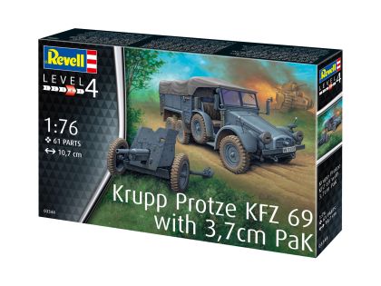 1:76 Krupp Protze KFZ 69 with 3,7cm Pak