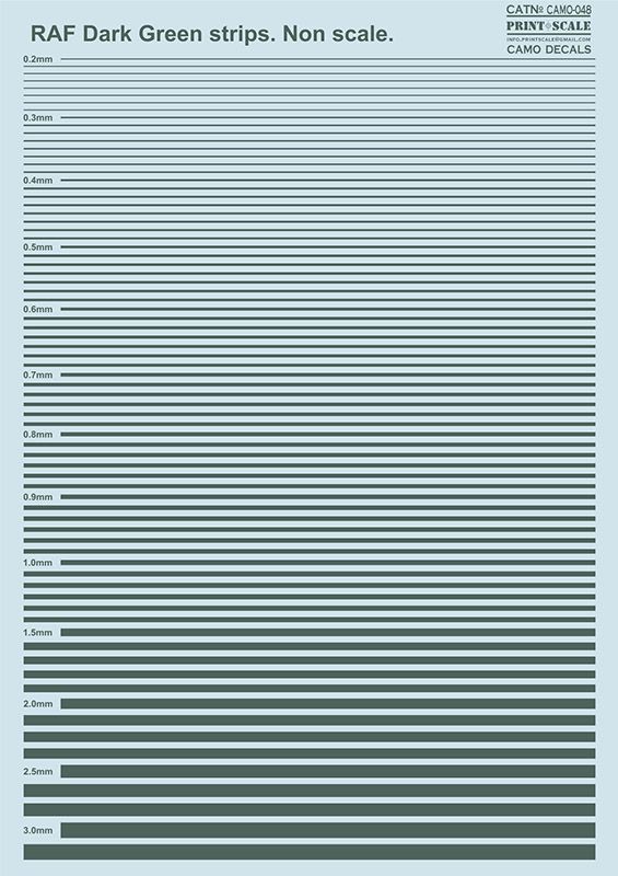 RAF Dark Green strips.