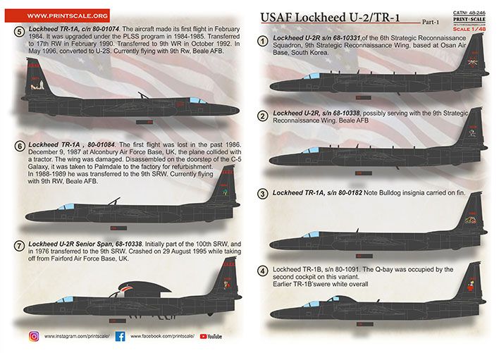 1:48 USAF Lockheed U2/TR-1 Part 1
