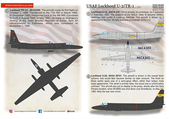 1:48 USAF Lockheed U2/TR-1 Part 2