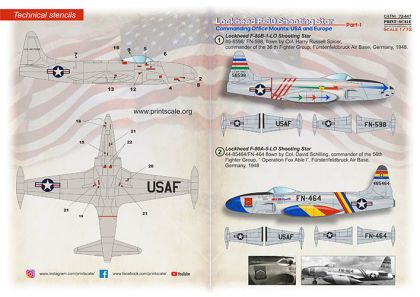 1:72 Lockheed F-80. USA & Europe Part 1