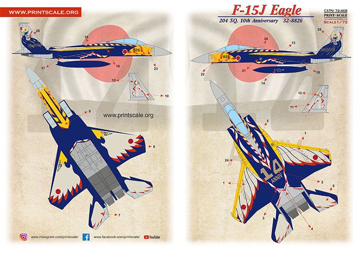 1:72 F-15J Eagle 204 Sq. 10th Anniversary