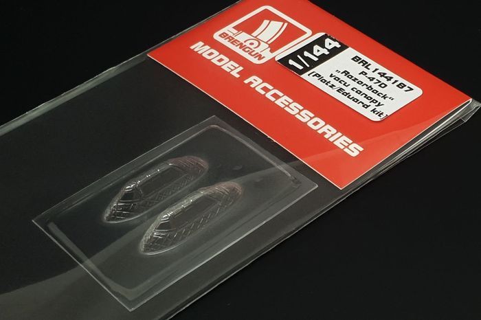 1:144 P-47D „Razorback“ vacu canopy (Platz/Eduard kit)