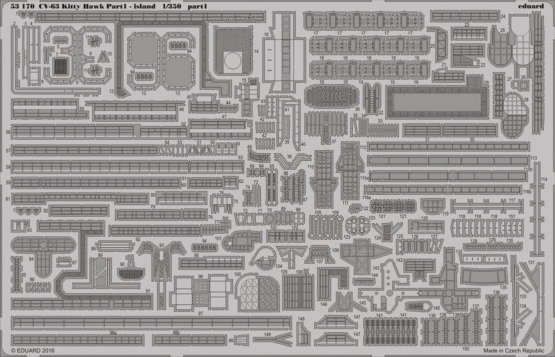 CV-63 Kitty Hawk pt.1 - island  1/350