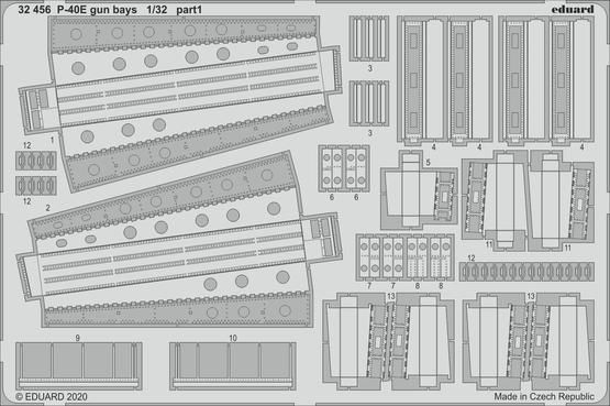P-40E gun bays 1/32