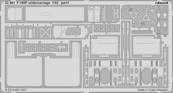 F-100F undercarriage 1/32