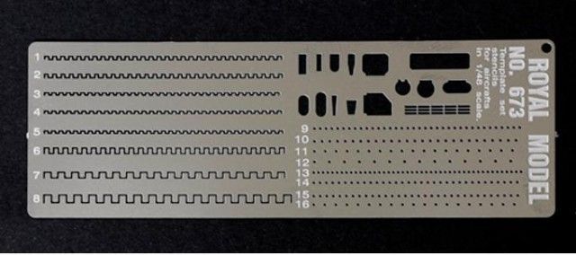 Template Set Stencils (for model aircrafts in 1/48 scales)